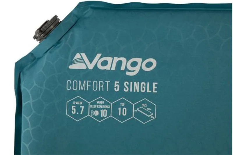 Vango Comfort Single 5 Mat - Bondi Blue-3